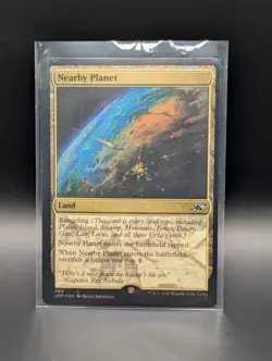MTG - Nearby Planet - GALAXY FOIL - Land (All Types) - UNF #484 - NM - Image 1