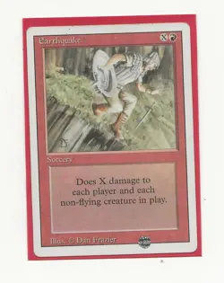 EARTHQUAKE Magic REVISED English VG / MP Terremoto MTG - Image 1