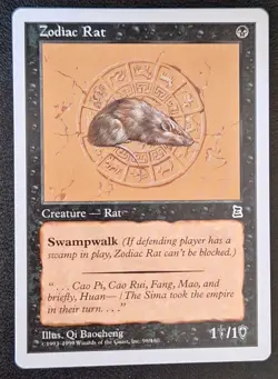 MTG Portal: Three Kingdoms - Zodiac Rat - English - Mint - Never Played - Image 1