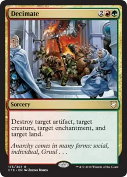 1x Decimate NM-Mint, English Commander 2018 MTG Magic - Image 1
