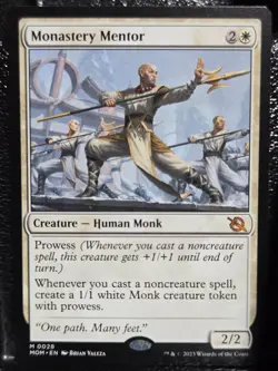 Monastery Mentor 28 Mythic March of the Machine Magic: The Gathering Near Mint - Image 1