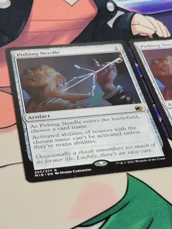 C3082 MAGIC MTG INNISTRAD: MIDNIGHT HUNT PITHING NEEDLE 2X #257 NM RARE - Image 3