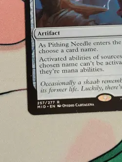 C3082 MAGIC MTG INNISTRAD: MIDNIGHT HUNT PITHING NEEDLE 2X #257 NM RARE - Image 5