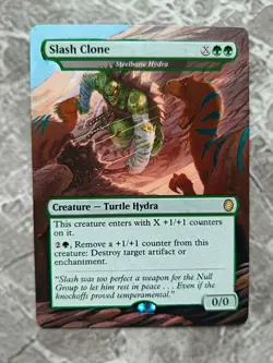Slash Clone MTG Teenage Mutant Ninja Turtles Eternal Hand Painted Altered Art v - Image 1