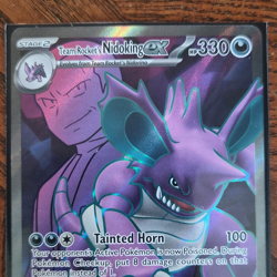 Pokemon Team Rocket's Nidoking Ex 216/182 Destined Rivals Holo Ultra Rare Stage… - Image 1