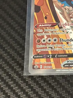 Pokemon TCG Galarian Zapdos v Chilling Reign Alternate Full Art Card 174/198 - Image 4