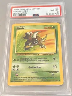 1999 POKEMON JUNGLE #9 PINSIR-HOLO PSA 8 - Image 2