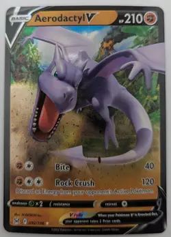 1X NM Aerodactyl V - 092/196 - Ultra Rare - Pokemon Lost Origin - Image 1