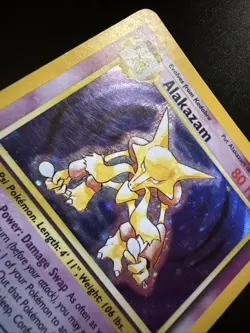 Alakazam 1/102 Holo Holo Rare Base Set 2 Pokemon - Image 4