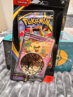 Pokemon TCG Phantasmal Flames Blister Pack Factory Sealed Whimsicott Promo - Image 1