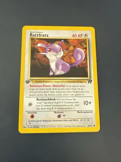 Rattfratz | 66/82 | Team Rocket | First Edition | Pokemon Karte Deutsch | Vintag - Image 1