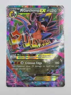 M Garchomp EX XY168 - XY Black Star Promo Mega Pokemon TCG - LP - Image 2