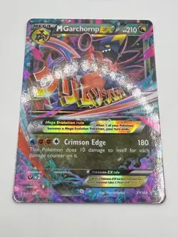M Garchomp EX XY168 - XY Black Star Promo Mega Pokemon TCG - LP - Image 3