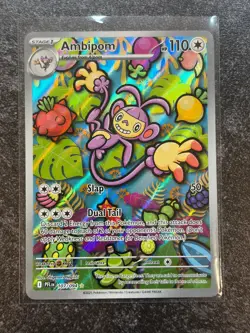 2025 Pokemon Phantasmal Flames Ambipom HoloIllustration Rare #107/94 - Image 1