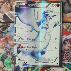 Pokemon Reshiram 113/114 Black & White Ultra Rare Holo Full Art 130 HP 2011 - Image 3