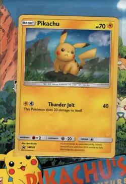 Pokemon TCG Pikachu SM183 Sun & Moon Cosmos Holo SWIRL NM/M - Image 2