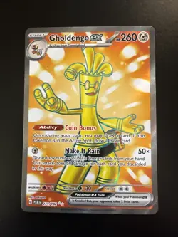 Gholdengo ex Holofoil Ultra Rare SV04: Paradox Rift 231/182 Pokemon - Image 1