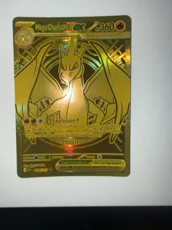Mega Charizard Y ex ASC EN 294/217 GOLD Hyper Rare Pokemon Ascended Heroes - Image 1