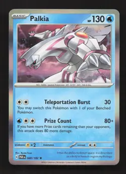 Palkia 040/182 Rare Paradox Rift Pokemon Holo Near Mint - Image 1