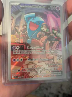 Team Rocket's Wobbuffet SVP203 Pokemon Center Stamp Exclusive Promo *S Rank* 🔥 - Image 3
