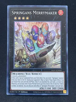Yugioh Springans Merrymaker LIOV-EN041 1st Edition Super Rare NM - Image 1