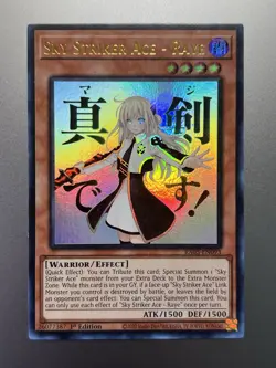 Yugioh - Sky Striker Ace - Raye Ultra Rare RA05-EN093, Near Mint, 1st Edition - Image 1