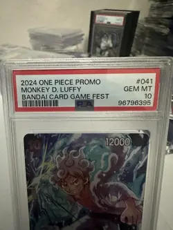 2024 One Piece Promo Monkey D Luffy Bandai Card Game Fest PSA 10 - Image 2