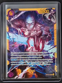 Enel OP15-118 SEC Secret Rare One Piece TCG Adventure on Kami's Island NM - Image 1