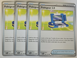4x Pokegear 3.0 186/198 Scarlet & Violet Base Playset NM Pokemon Card - Image 1