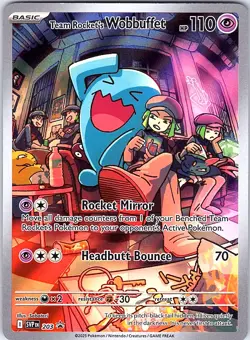 Team Rocket's Wobbuffet 203 Promo SV: Scarlet & Violet Promo Cards - Image 1
