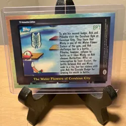 The Water Flowers Of Cerulean City Blue Label Vintage Pokemon Topps Card - Image 2