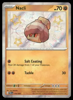 Pokemon Cards Nacli 176/091 Paldean Fates Shiny Rare NM *3 - Image 1
