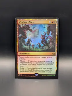 MTG - Windcrag Siege - FOIL - Enchantment - TDM #235 - Rare - Image 1