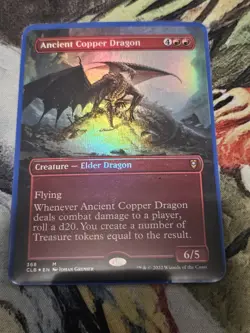 Ancient Copper Dragon (Borderless) Commander Legends: BFB Foil - Image 1