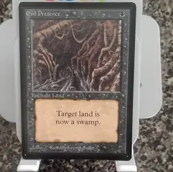 Magic: The Gathering Evil Presence Beta Enchantment Regular Sandra Everingham - Image 1