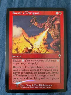 Breath of Darigaaz 2000 Invasion FOIL - MTG - small ink misprint - Image 1