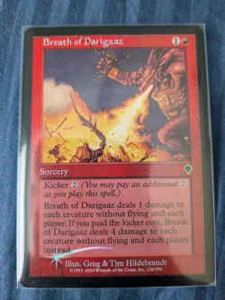 Breath of Darigaaz 2000 Invasion FOIL - MTG - small ink misprint - Image 4