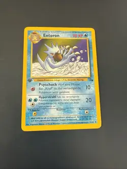 Pokemon Karte Entoron - 35/62 Fossil - 1 Edition DE TCG - Image 1