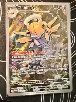Pokemon Shedinja 144/132 Me01: Mega Evolution Holo - Image 1