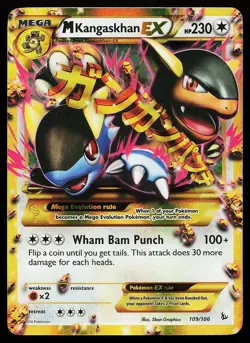 M Kangaskhan EX 109/106 Secret Rare Holo XY Flashfire Pokemon Card - Image 1