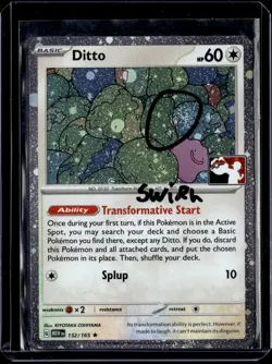 Ditto - 132/165 / Cosmos Prize Pack Stamped Swirl * 2023 (NM) / Pokemon TCG - Image 1