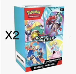 Pokemon TCG Scarlet & Violet Journey Together Booster Bundle Box (6 packs) x2 - Image 1