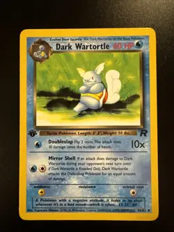 Dark Wartortle 46/82 Team Rocket 1st Edition Pokemon - Image 1