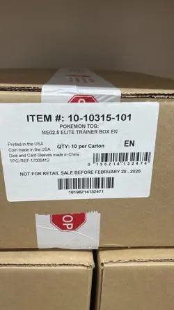 Pokemon TCG Ascended Heroes ELITE TRAINER BOX CASE Factory Sealed 10x ETB Boxes - Image 3