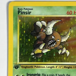 Pinsir Jungle 9/64 holo 1st Edition Scratch Error Pokemon - Image 2