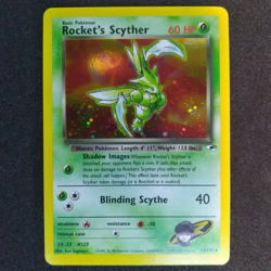2000 Pokemon Gym Heroes 13 Rocket's Scyther Holo - Image 1