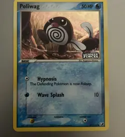 Poliwag 67/115 Pokemon EX Unseen Forces Reverse Holo - LP/MP - Image 1