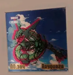 Pokemon Chinese Eif Origin Gameboy Series 3 Lenticular Display With Rayquaza - Image 3