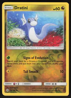 Pokemon Dratini 94/149 Sun & Moon Reverse Holo Common NEAR MINT - Image 1