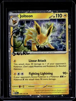 Jolteon - 029/131 / Cosmos SWIRL * Prismatic Evolutions 2025 (NM) / Pokemon TCG - Image 1